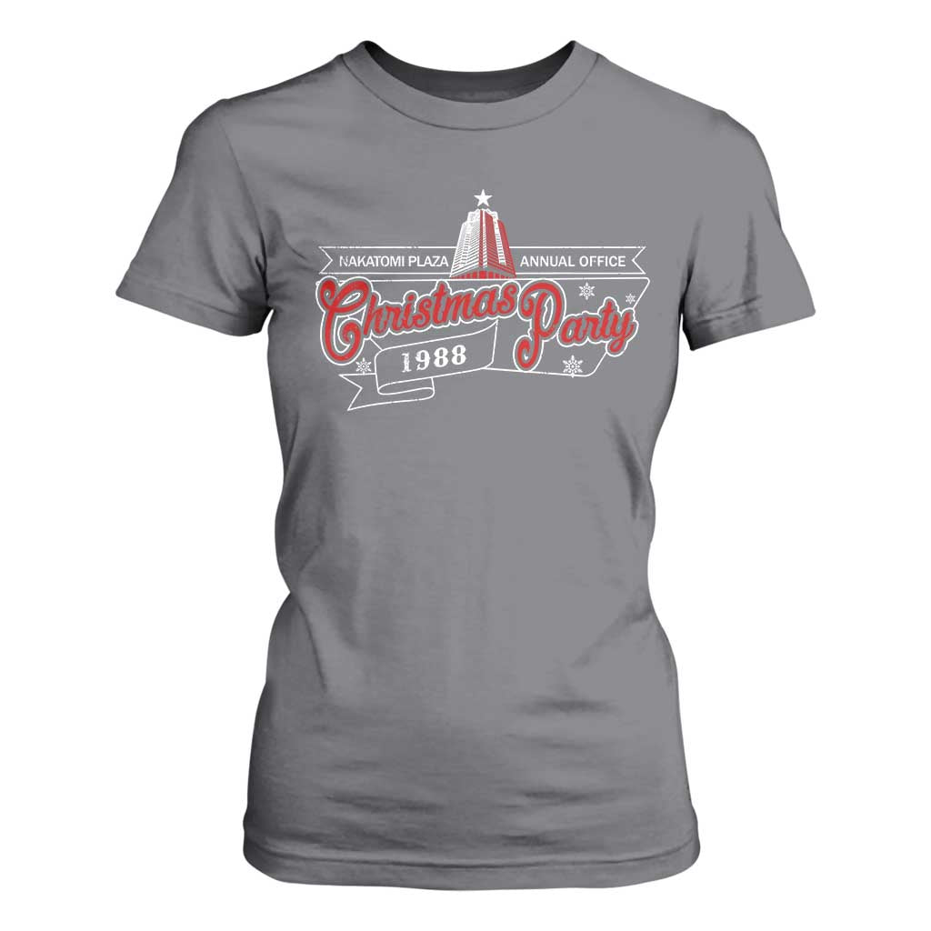 Nakatomi Plaza Christmas Party 1988 T Shirt For Women TS09 Charcoal Print Your Wear
