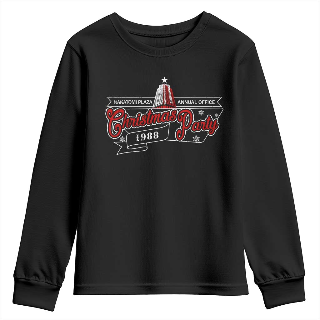 Nakatomi Plaza Christmas Party 1988 Youth Sweatshirt TS09 Black Print Your Wear