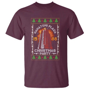 Nakatomi Plaza Christmas Party 1988 Machine Gun T Shirt TS09 Maroon Print Your Wear
