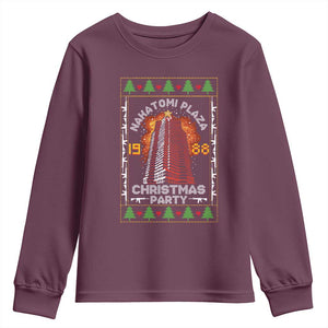 Nakatomi Plaza Christmas Party 1988 Machine Gun Youth Sweatshirt TS09 Maroon Print Your Wear