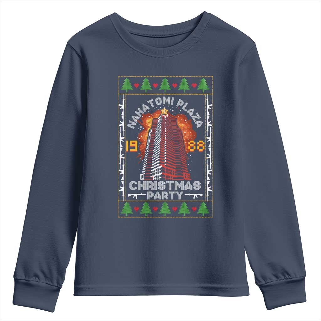 Nakatomi Plaza Christmas Party 1988 Machine Gun Youth Sweatshirt TS09 Navy Print Your Wear