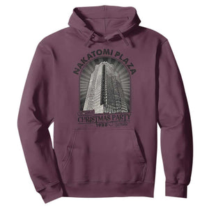 Nakatomi Plaza Hoodie Christmas Party 1988 Retro TS09 Maroon Print Your Wear