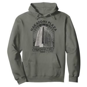 Nakatomi Plaza Hoodie Christmas Party 1988 Retro TS09 Military Green Print Your Wear