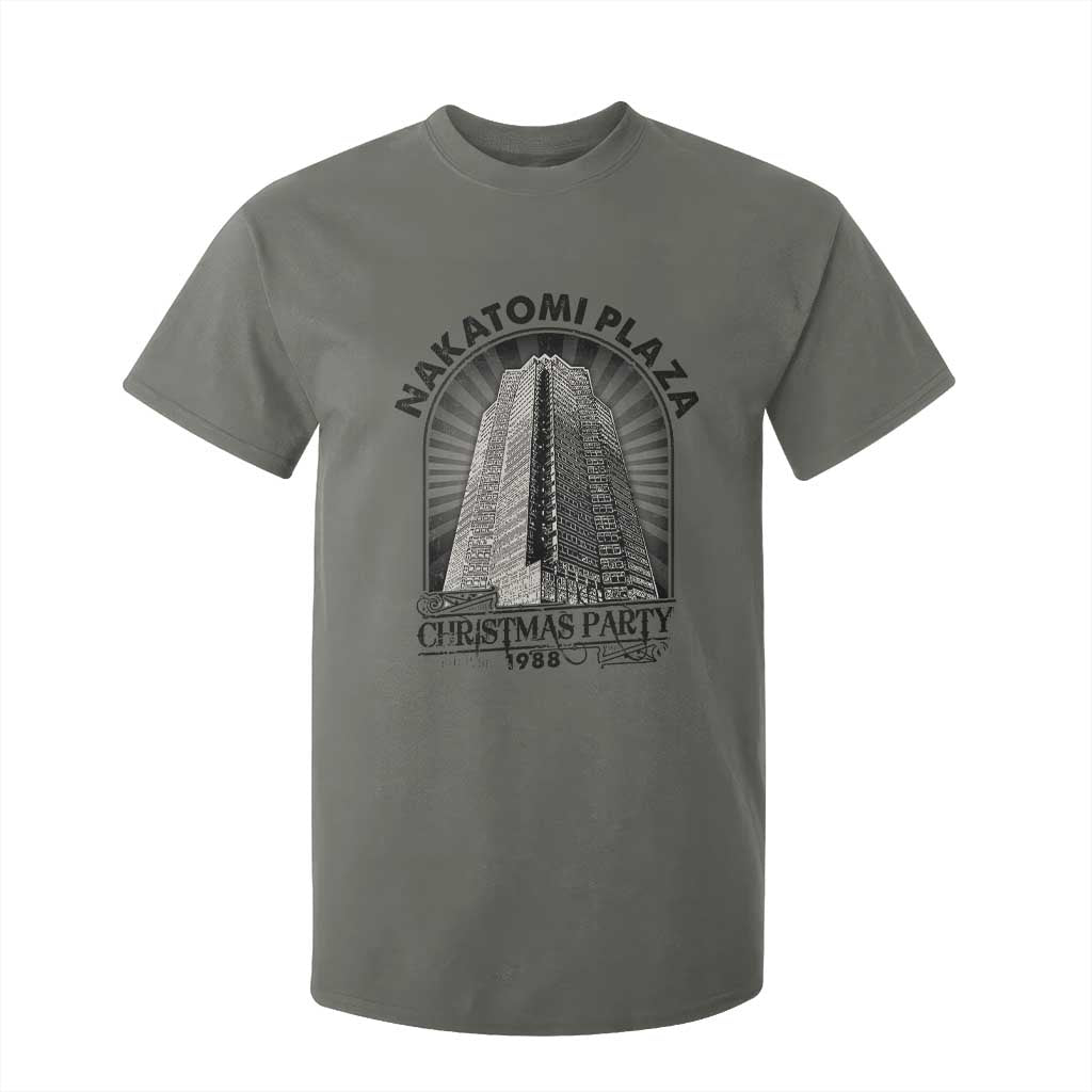 Nakatomi Plaza T Shirt For Kid Christmas Party 1988 Retro TS09 Military Green Print Your Wear