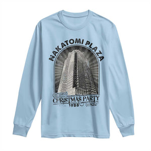 Nakatomi Plaza Long Sleeve Shirt Christmas Party 1988 Retro TS09 Light Blue Print Your Wear