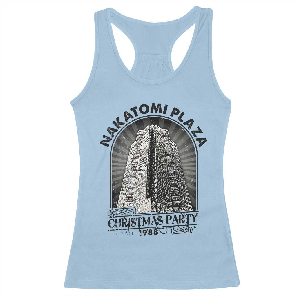 Nakatomi Plaza Racerback Tank Top Christmas Party 1988 Retro TS09 Light Blue Print Your Wear