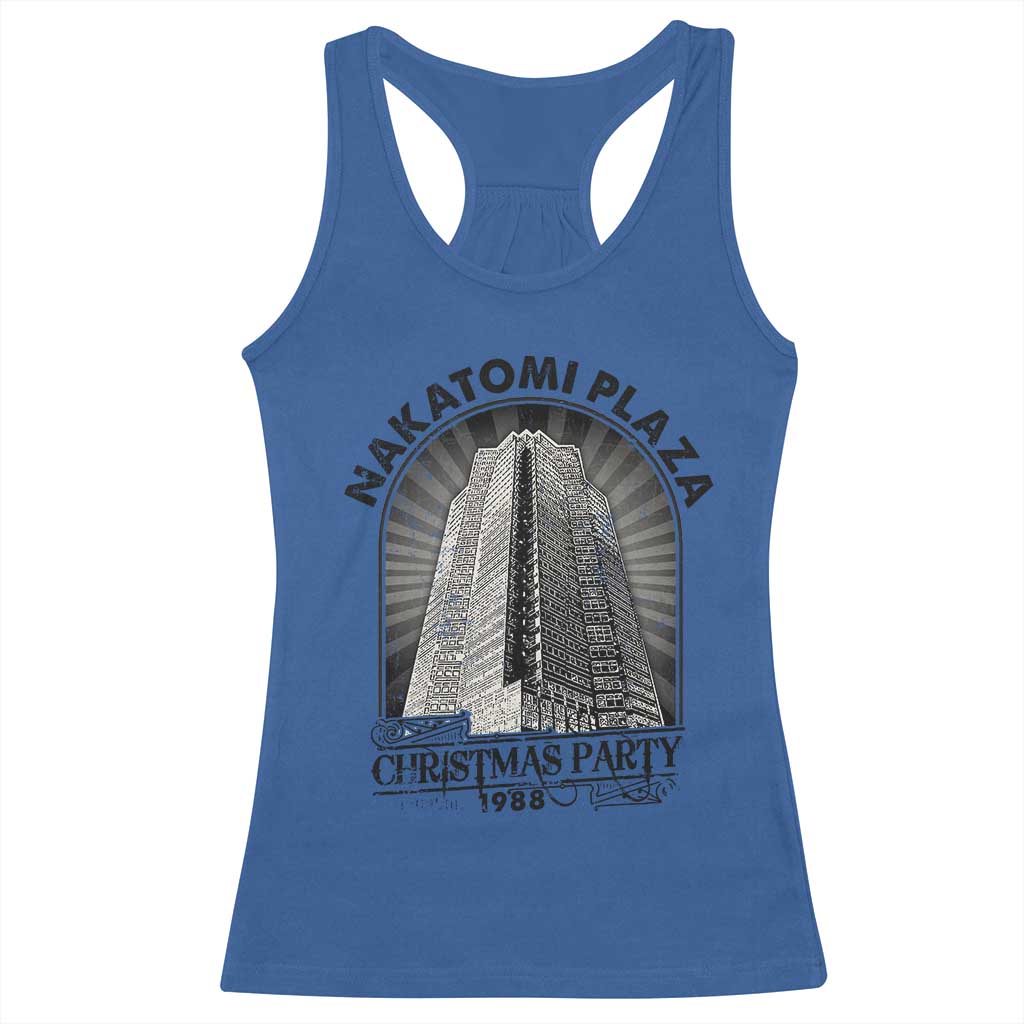 Nakatomi Plaza Racerback Tank Top Christmas Party 1988 Retro TS09 Royal Blue Print Your Wear
