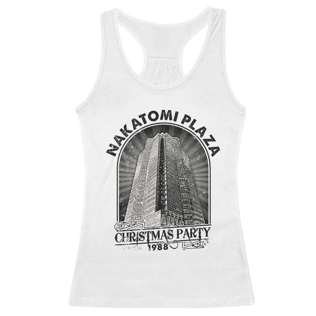 Nakatomi Plaza Racerback Tank Top Christmas Party 1988 Retro TS09 White Print Your Wear