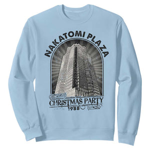 Nakatomi Plaza Sweatshirt Christmas Party 1988 Retro TS09 Light Blue Print Your Wear