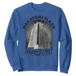 Nakatomi Plaza Sweatshirt Christmas Party 1988 Retro TS09 Royal Blue Print Your Wear