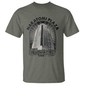 Nakatomi Plaza T Shirt Christmas Party 1988 Retro TS09 Military Green Print Your Wear
