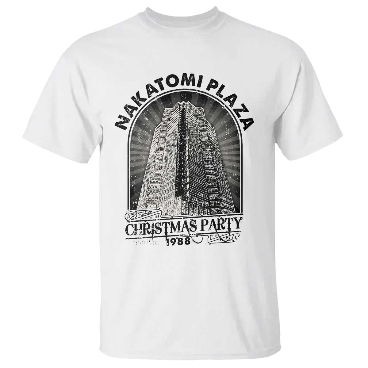 Nakatomi Plaza T Shirt Christmas Party 1988 Retro TS09 White Print Your Wear