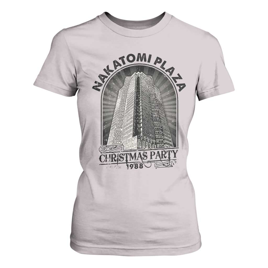 Nakatomi Plaza T Shirt For Women Christmas Party 1988 Retro TS09 Ice Gray Print Your Wear
