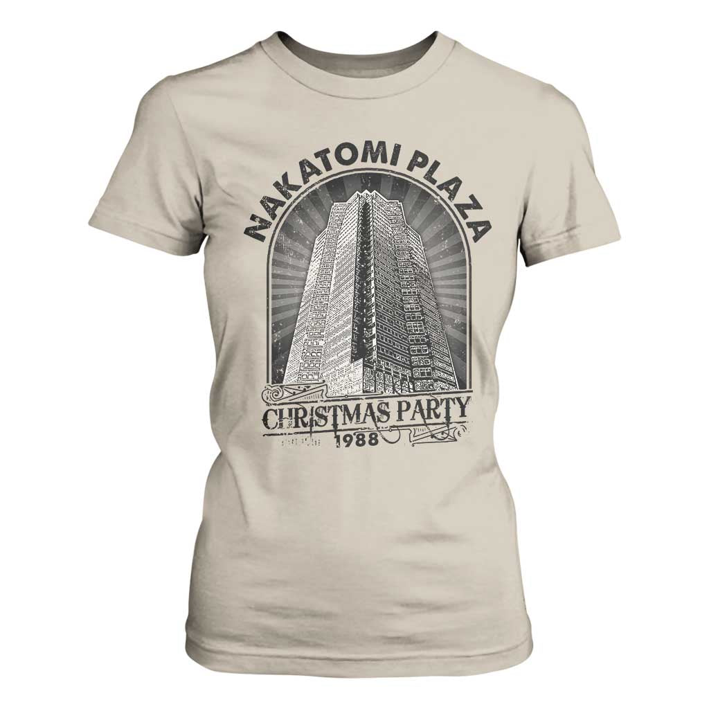 Nakatomi Plaza T Shirt For Women Christmas Party 1988 Retro TS09 Sand Print Your Wear