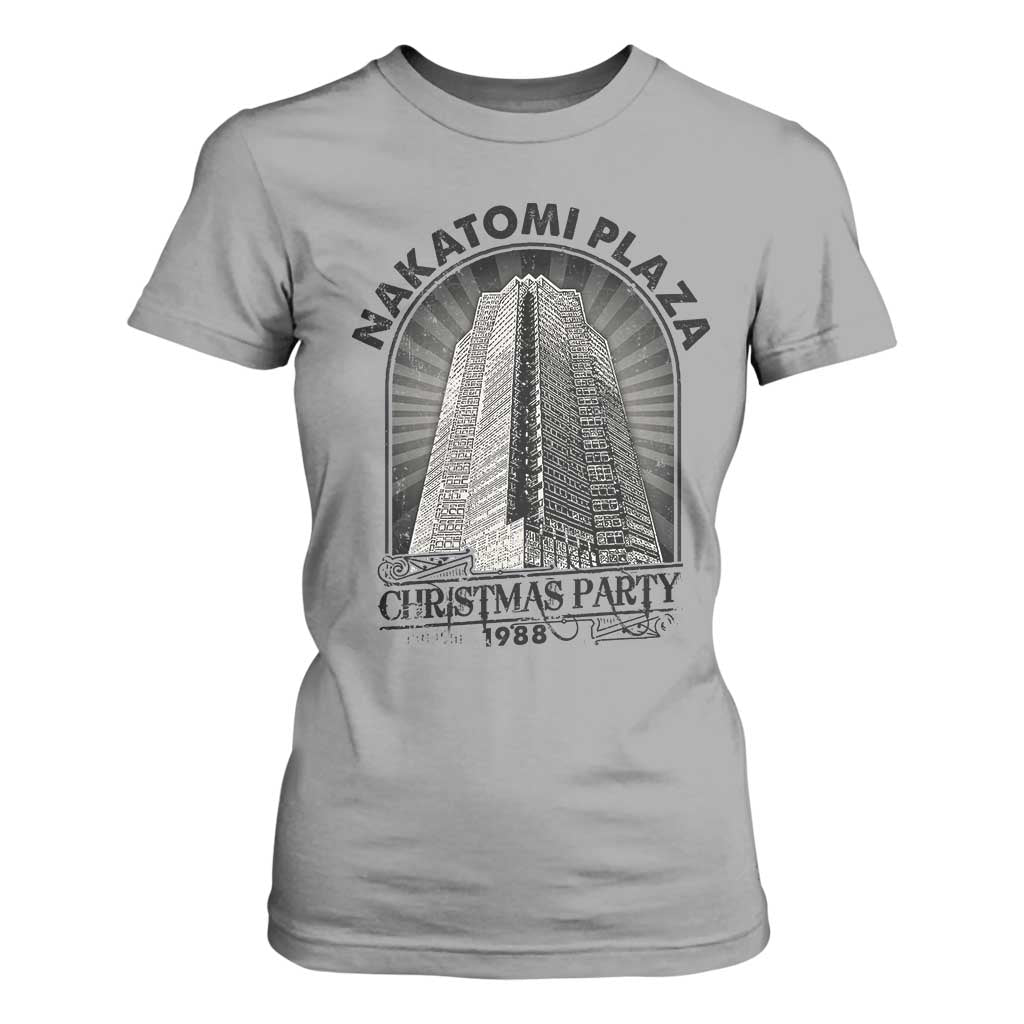 Nakatomi Plaza T Shirt For Women Christmas Party 1988 Retro TS09 Sport Gray Print Your Wear