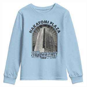 Nakatomi Plaza Youth Sweatshirt Christmas Party 1988 Retro TS09 Light Blue Print Your Wear
