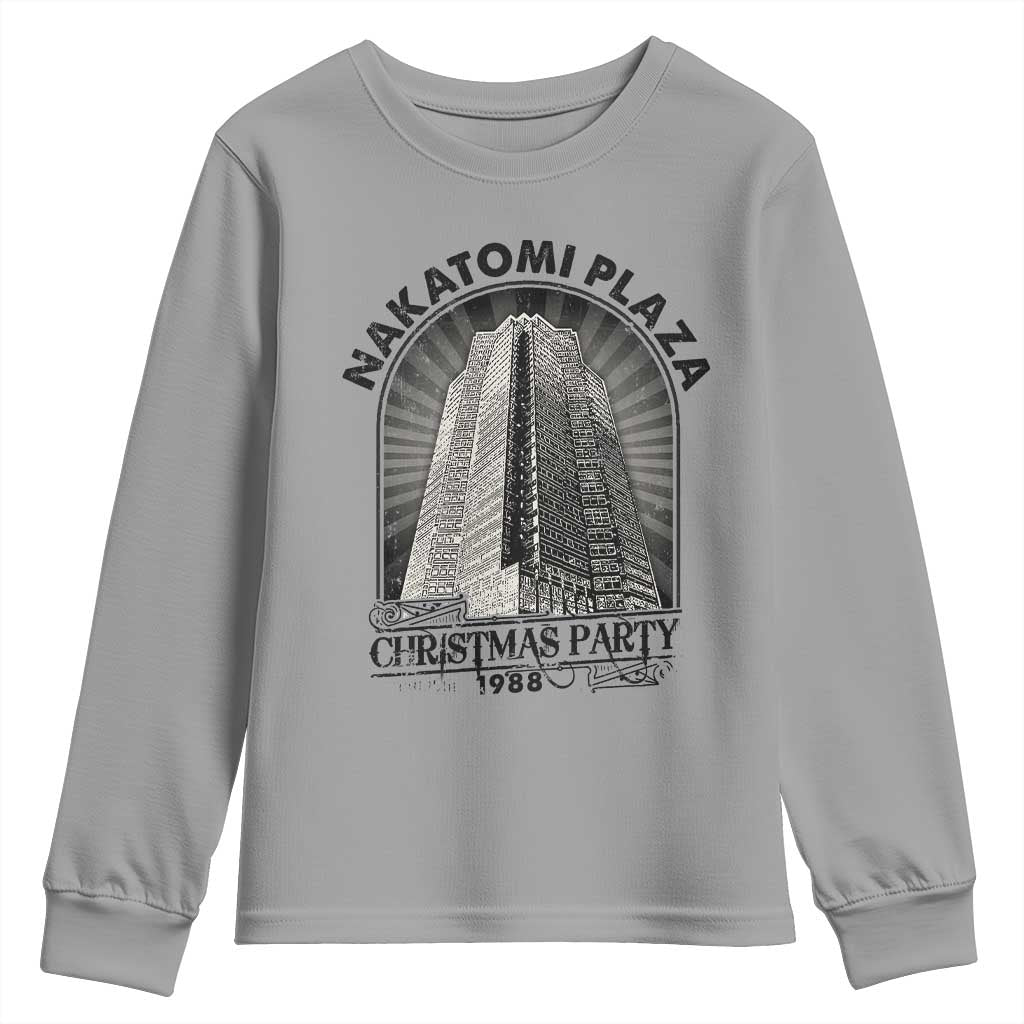 Nakatomi Plaza Youth Sweatshirt Christmas Party 1988 Retro TS09 Sport Gray Print Your Wear