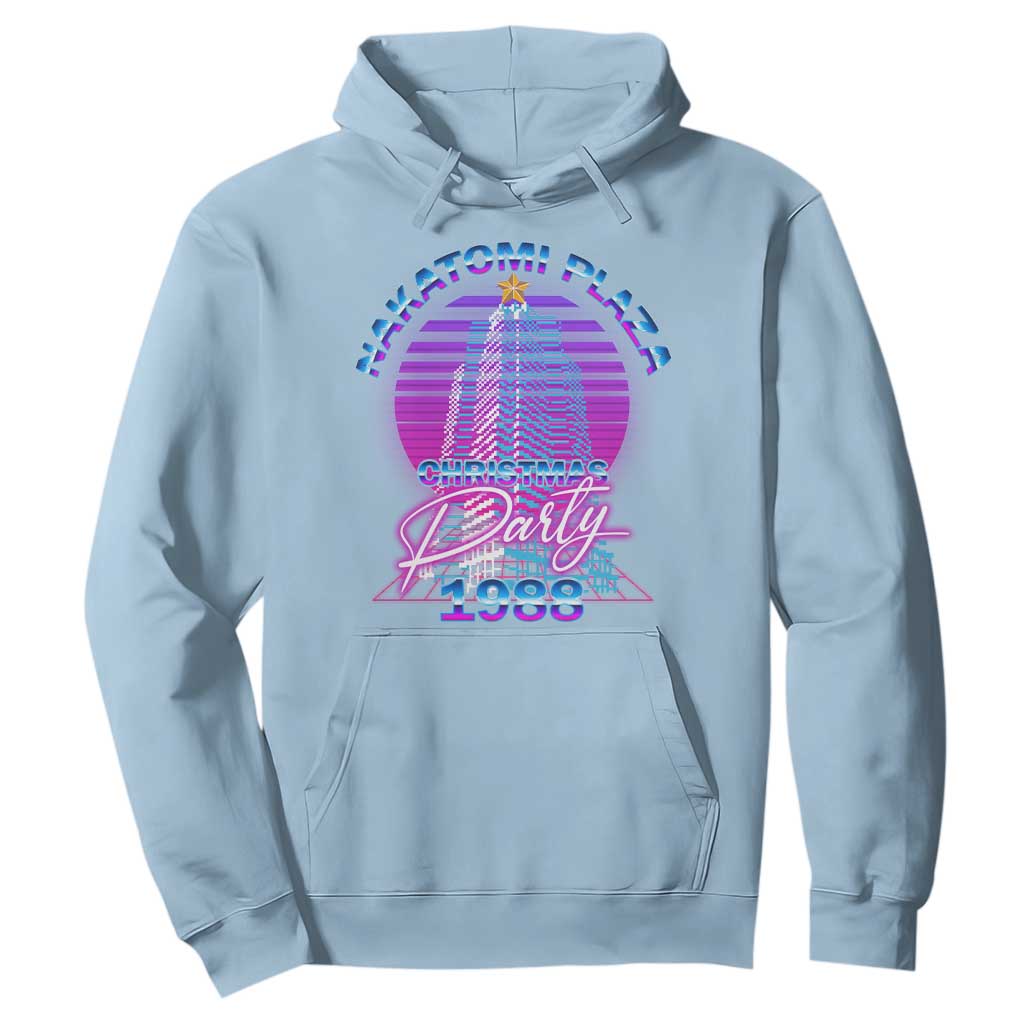 Nakatomi Plaza Christmas Party 1988 Vaporwave Hoodie TS09 Light Blue Print Your Wear