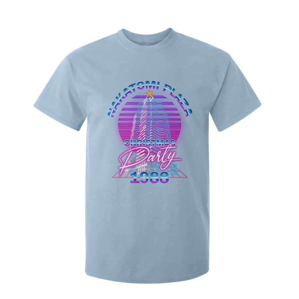 Nakatomi Plaza Christmas Party 1988 Vaporwave T Shirt For Kid TS09 Light Blue Print Your Wear