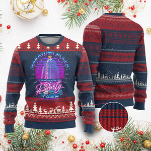 Nakatomi Plaza Christmas Party 1988 Vaporwave Ugly Christmas Sweater TS09 Burgundy Print Your Wear