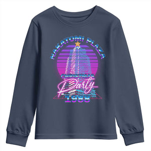 Nakatomi Plaza Christmas Party 1988 Vaporwave Youth Sweatshirt TS09 Navy Print Your Wear