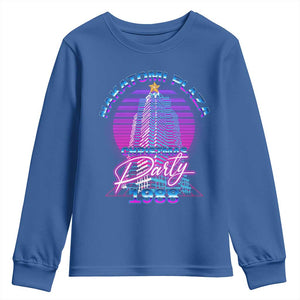 Nakatomi Plaza Christmas Party 1988 Vaporwave Youth Sweatshirt TS09 Royal Blue Print Your Wear