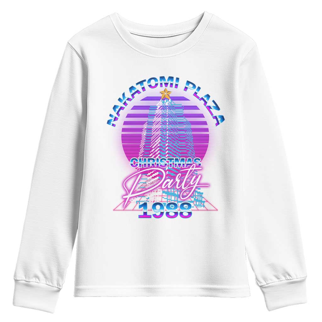 Nakatomi Plaza Christmas Party 1988 Vaporwave Youth Sweatshirt TS09 White Print Your Wear