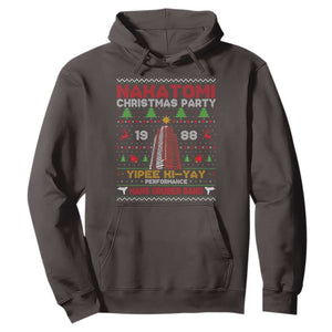 Christmas Nakatomi Hoodie Yipee Ki-Yay Performance Hans Grubrer Band TS09 Dark Chocolate Print Your Wear