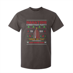 Christmas Nakatomi T Shirt For Kid Yipee Ki-Yay Performance Hans Grubrer Band TS09 Dark Chocolate Print Your Wear