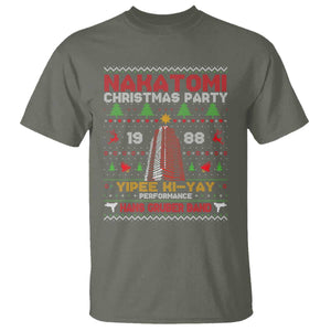 Christmas Nakatomi T Shirt Yipee Ki-Yay Performance Hans Grubrer Band TS09 Military Green Print Your Wear