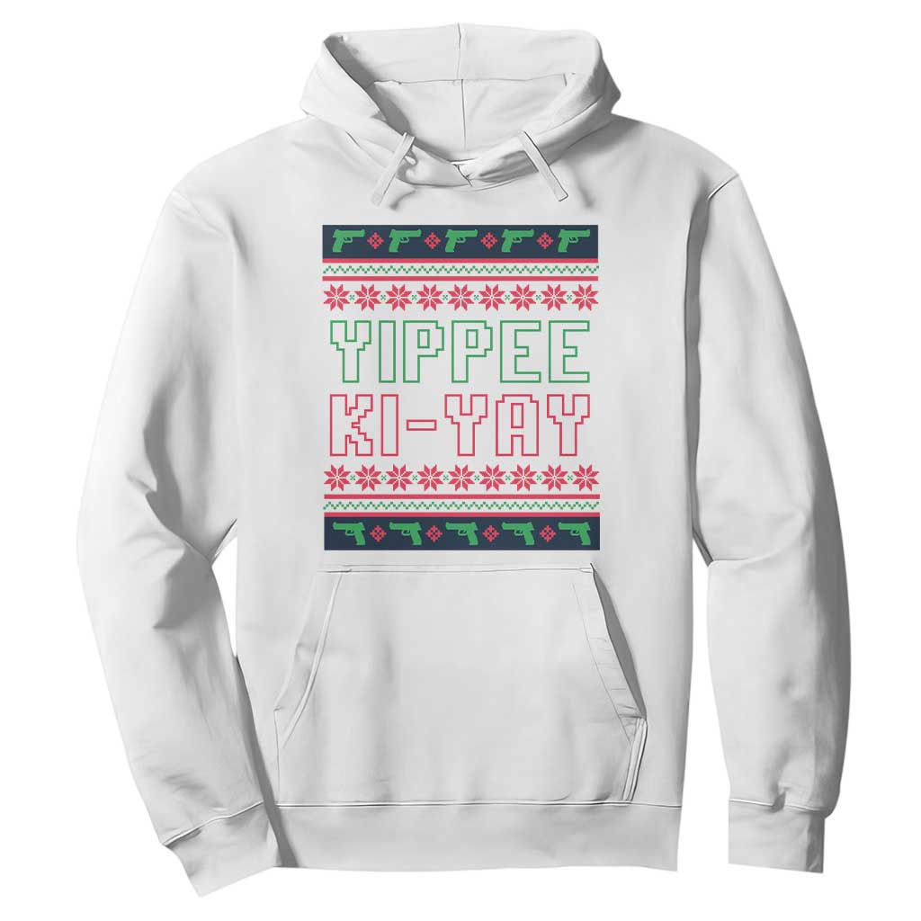 Funny Christmas Nakatomi Plaza Yipee Ki-Yay Hoodie TS09 White Print Your Wear