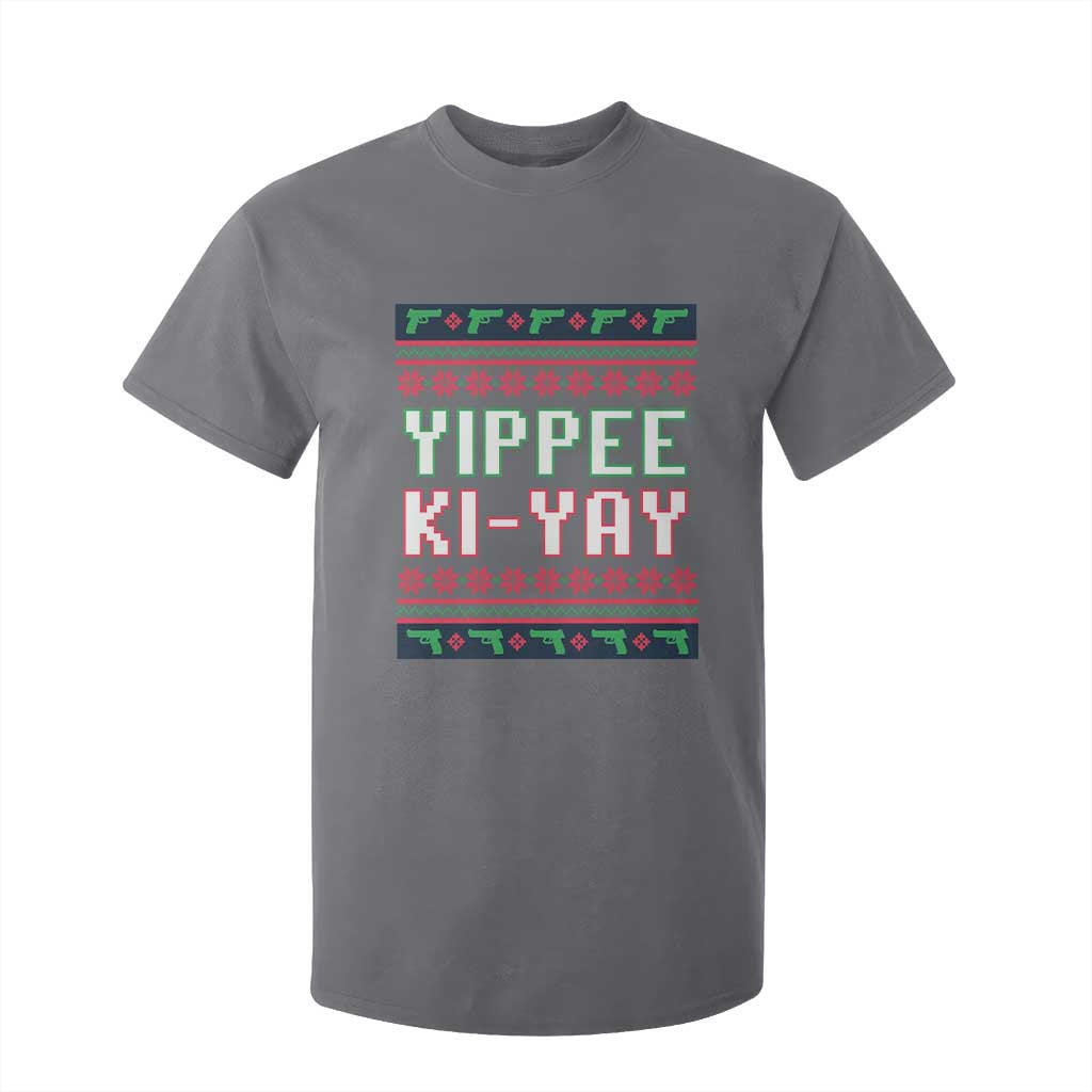 Funny Christmas Nakatomi Plaza Yipee Ki-Yay T Shirt For Kid TS09 Charcoal Print Your Wear