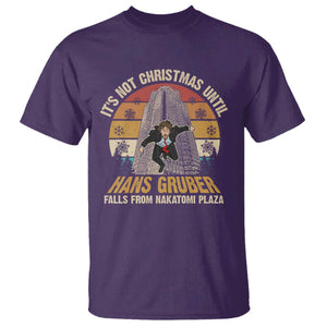 Funny Nakatomi Plaza T Shirt It's Not Christmas Until Hans Gruber Falls TS09 Purple Print Your Wear