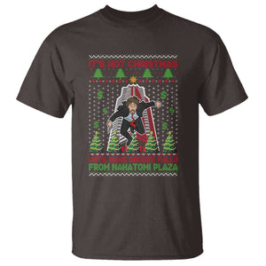 Xmas Nakatomi Plaza T Shirt It's Not Christmas Until Hans Gruber Falls TS09 Dark Chocolate Print Your Wear