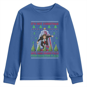 Xmas Nakatomi Plaza Youth Sweatshirt It's Not Christmas Until Hans Gruber Falls TS09 Royal Blue Print Your Wear
