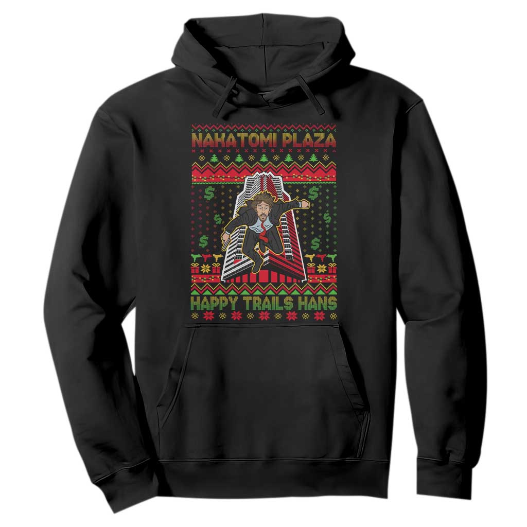 Christmas Nakatomi Plaza 1988 Hoodie Happy Trails Hans TS09 Black Print Your Wear