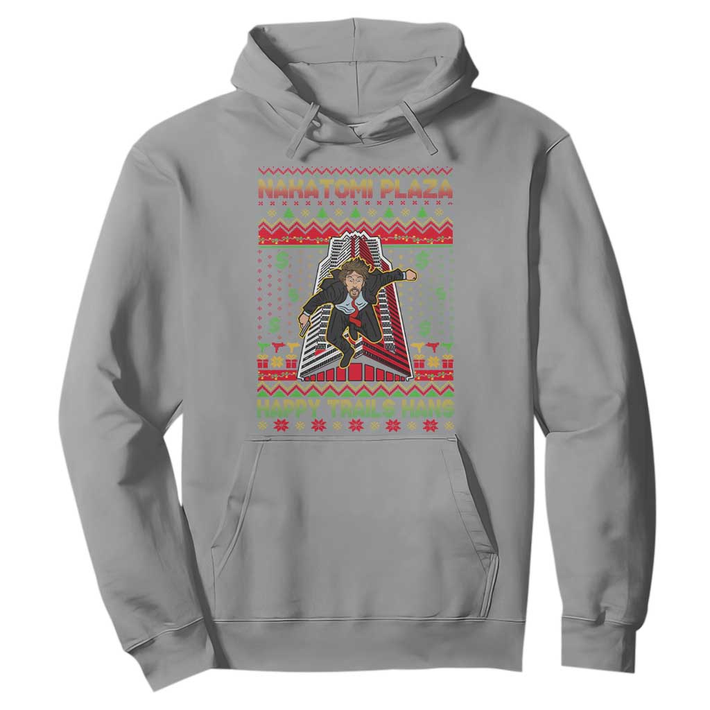 Christmas Nakatomi Plaza 1988 Hoodie Happy Trails Hans TS09 Sport Gray Print Your Wear