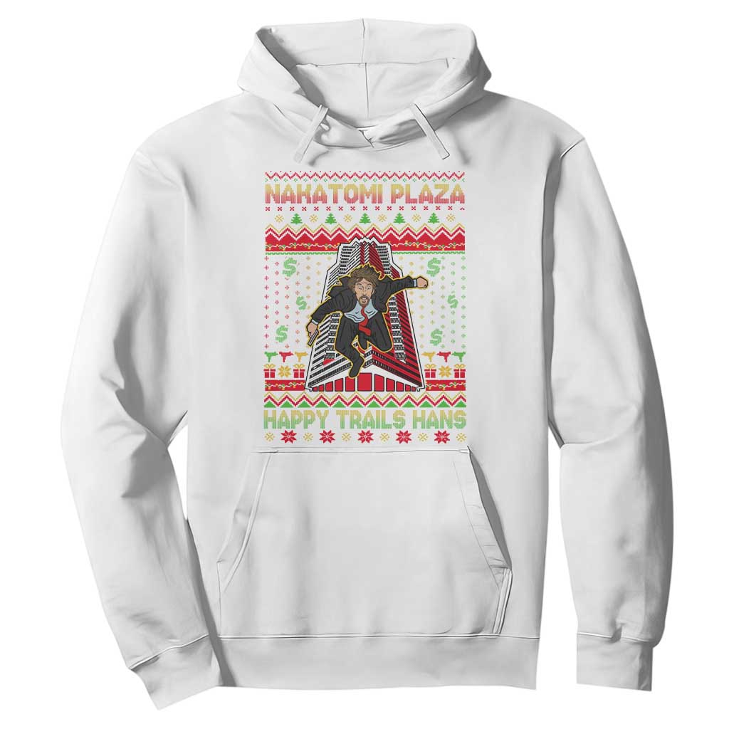Christmas Nakatomi Plaza 1988 Hoodie Happy Trails Hans TS09 White Print Your Wear
