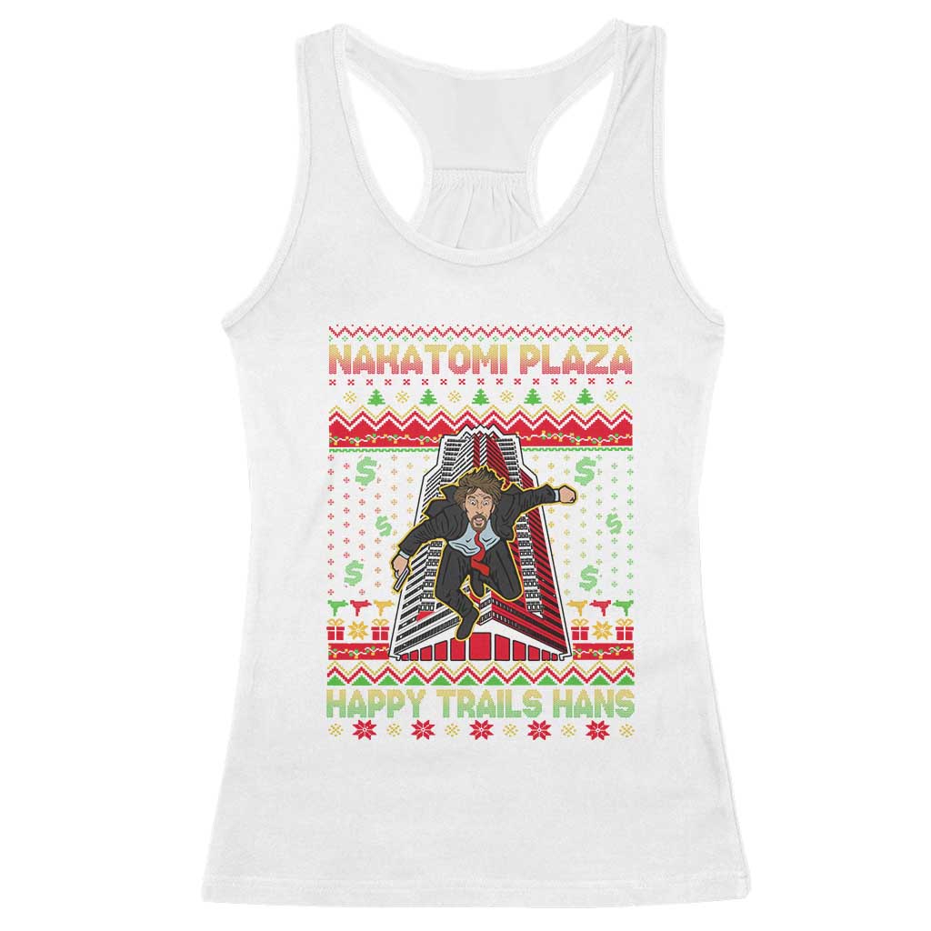 Christmas Nakatomi Plaza 1988 Racerback Tank Top Happy Trails Hans TS09 White Print Your Wear