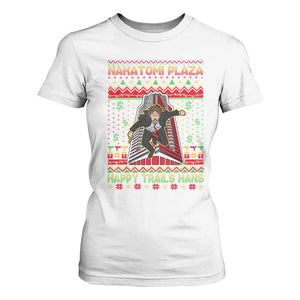 Christmas Nakatomi Plaza 1988 T Shirt For Women Happy Trails Hans TS09 White Print Your Wear