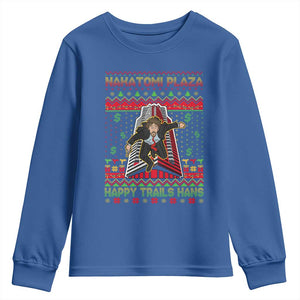 Christmas Nakatomi Plaza 1988 Youth Sweatshirt Happy Trails Hans TS09 Royal Blue Print Your Wear
