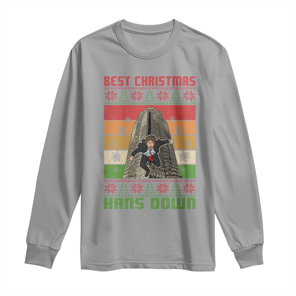 Best Christmas Hans Down Nakatomi 1988 Long Sleeve Shirt TS09 Sport Gray Print Your Wear