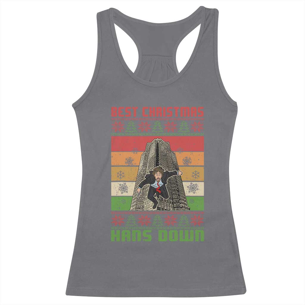 Best Christmas Hans Down Nakatomi 1988 Racerback Tank Top TS09 Charcoal Print Your Wear
