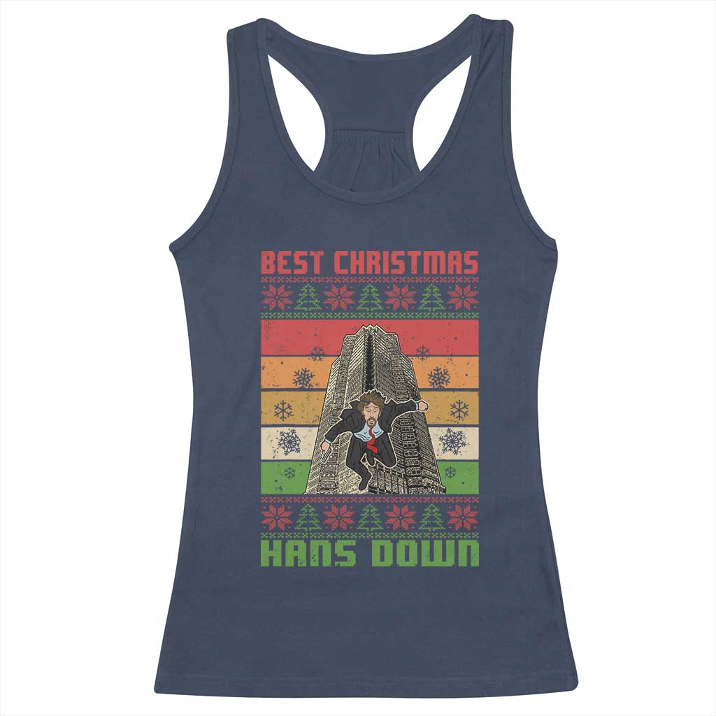 Best Christmas Hans Down Nakatomi 1988 Racerback Tank Top TS09 Navy Print Your Wear