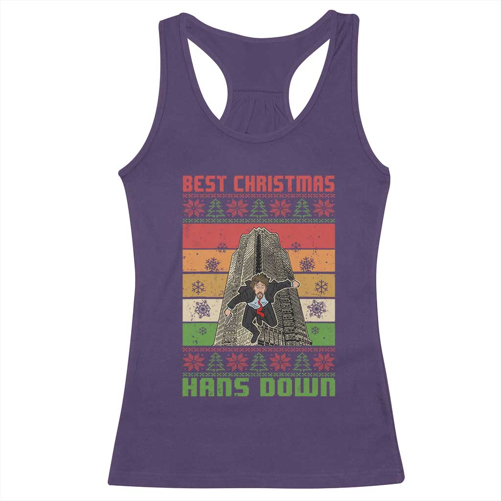 Best Christmas Hans Down Nakatomi 1988 Racerback Tank Top TS09 Purple Print Your Wear