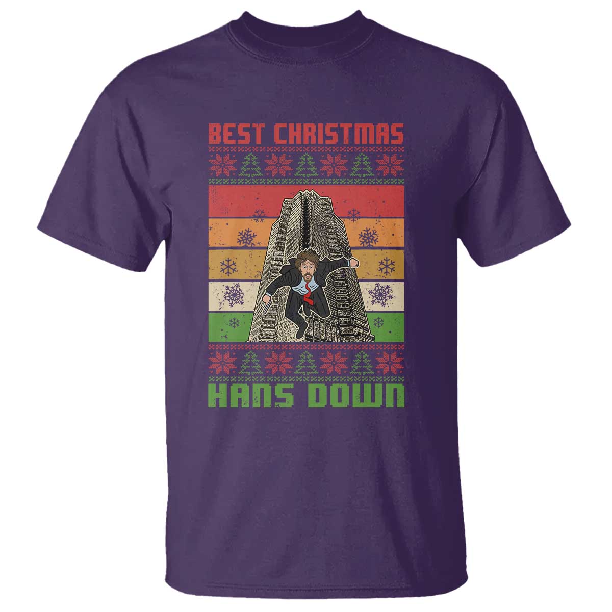 Best Christmas Hans Down Nakatomi 1988 T Shirt TS09 Purple Print Your Wear