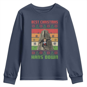 Best Christmas Hans Down Nakatomi 1988 Youth Sweatshirt TS09 Navy Print Your Wear
