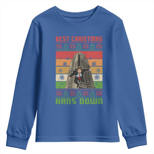 Best Christmas Hans Down Nakatomi 1988 Youth Sweatshirt TS09 Royal Blue Print Your Wear