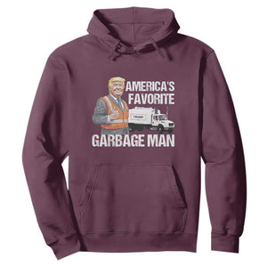 Trump 2024 Hoodie America's Favorite Garbage Man TS09 Maroon Print Your Wear