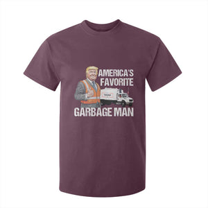 Trump 2024 T Shirt For Kid America's Favorite Garbage Man TS09 Maroon Print Your Wear